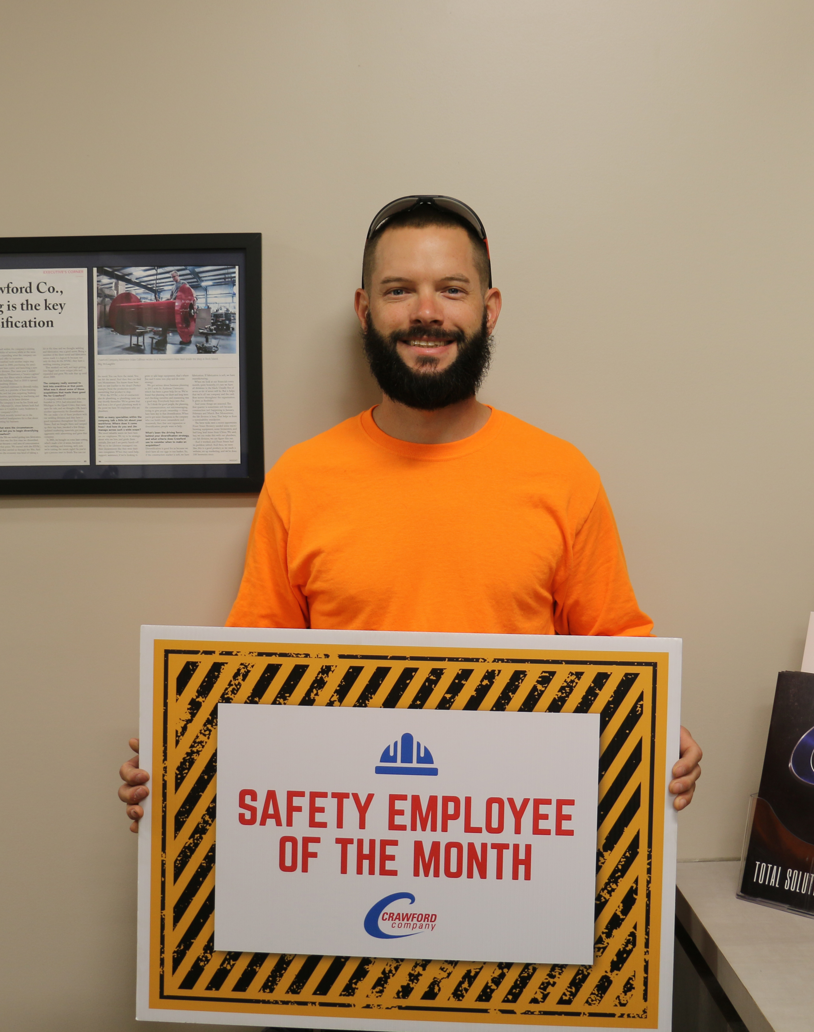 Nick nissen august safety award recipient